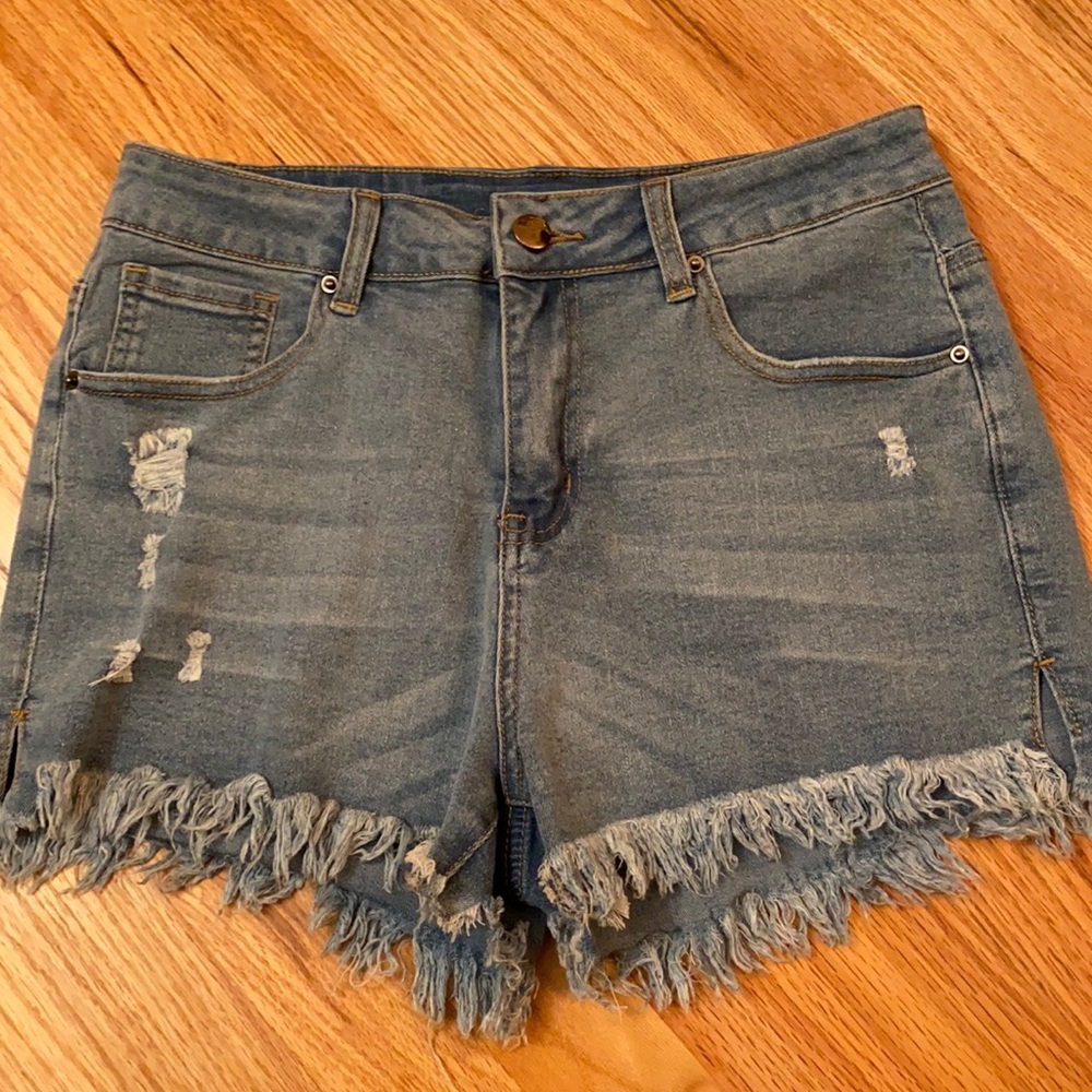 Frayed Jean Shorts